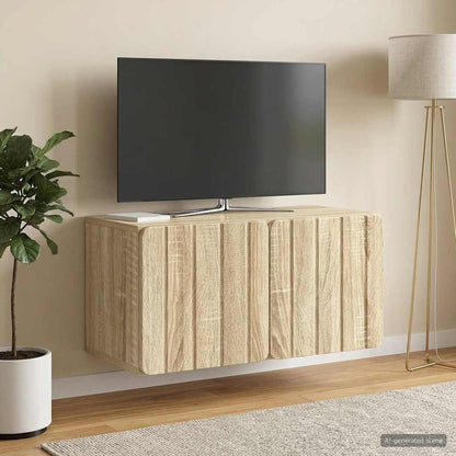 vidaXL Wall-Mounted TV Cabinet 59.5 x 31 x 30 cm Sonoma Oak