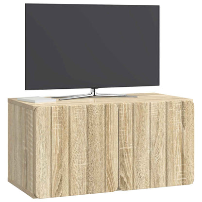 vidaXL Wall-Mounted TV Cabinet Sonoma Oak 59.5 x 31 x 30 cm