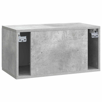 vidaXL Wall-Mounted TV Cabinet 59.5 x 31 x 30 cm Concrete Grey