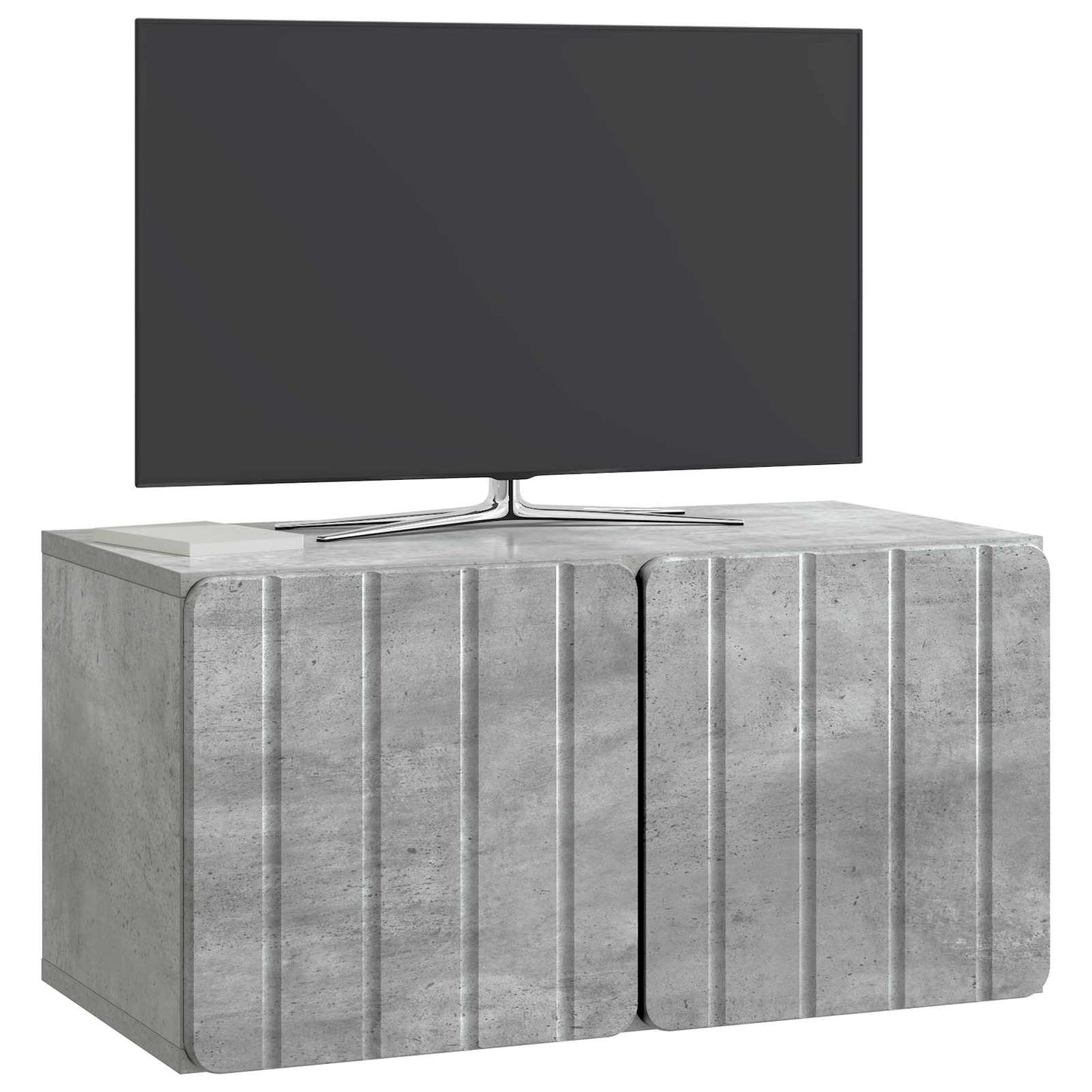 vidaXL Wall-Mounted TV Cabinet 59.5 x 31 x 30 cm Concrete Grey