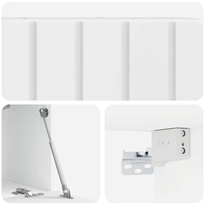 vidaXL Wall-Mounted TV Cabinet 59.5 x 31 x 30 cm High Gloss White