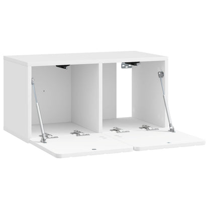 vidaXL Wall-Mounted TV Cabinet 59.5 x 31 x 30 cm High Gloss White