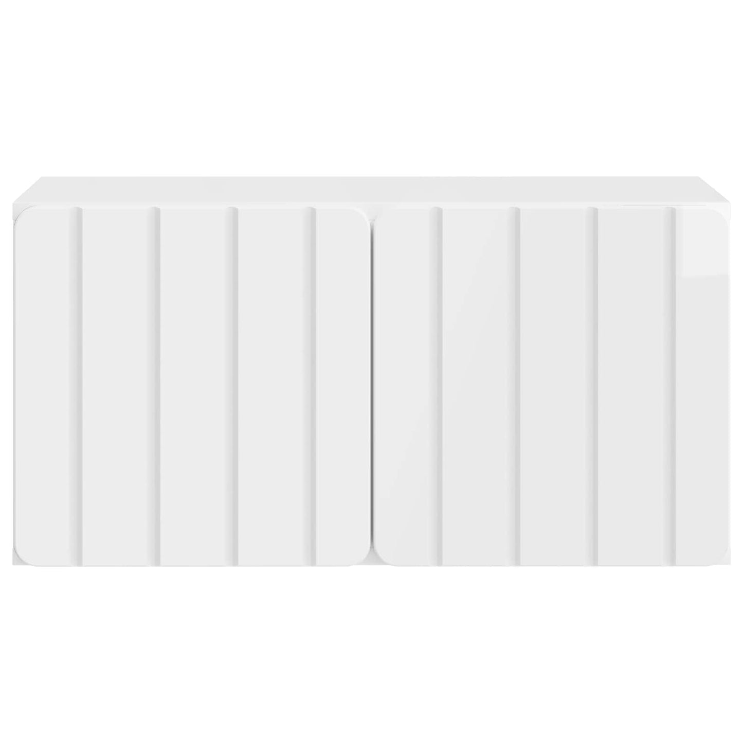 vidaXL Wall-Mounted TV Cabinet 59.5 x 31 x 30 cm High Gloss White
