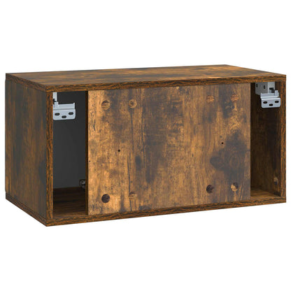vidaXL Wall-Mounted TV Cabinet 59.5 x 31 x 30 cm Smoked Oak