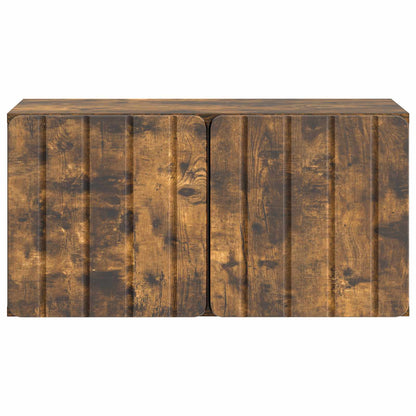 vidaXL Wall-Mounted TV Cabinet 59.5 x 31 x 30 cm Smoked Oak