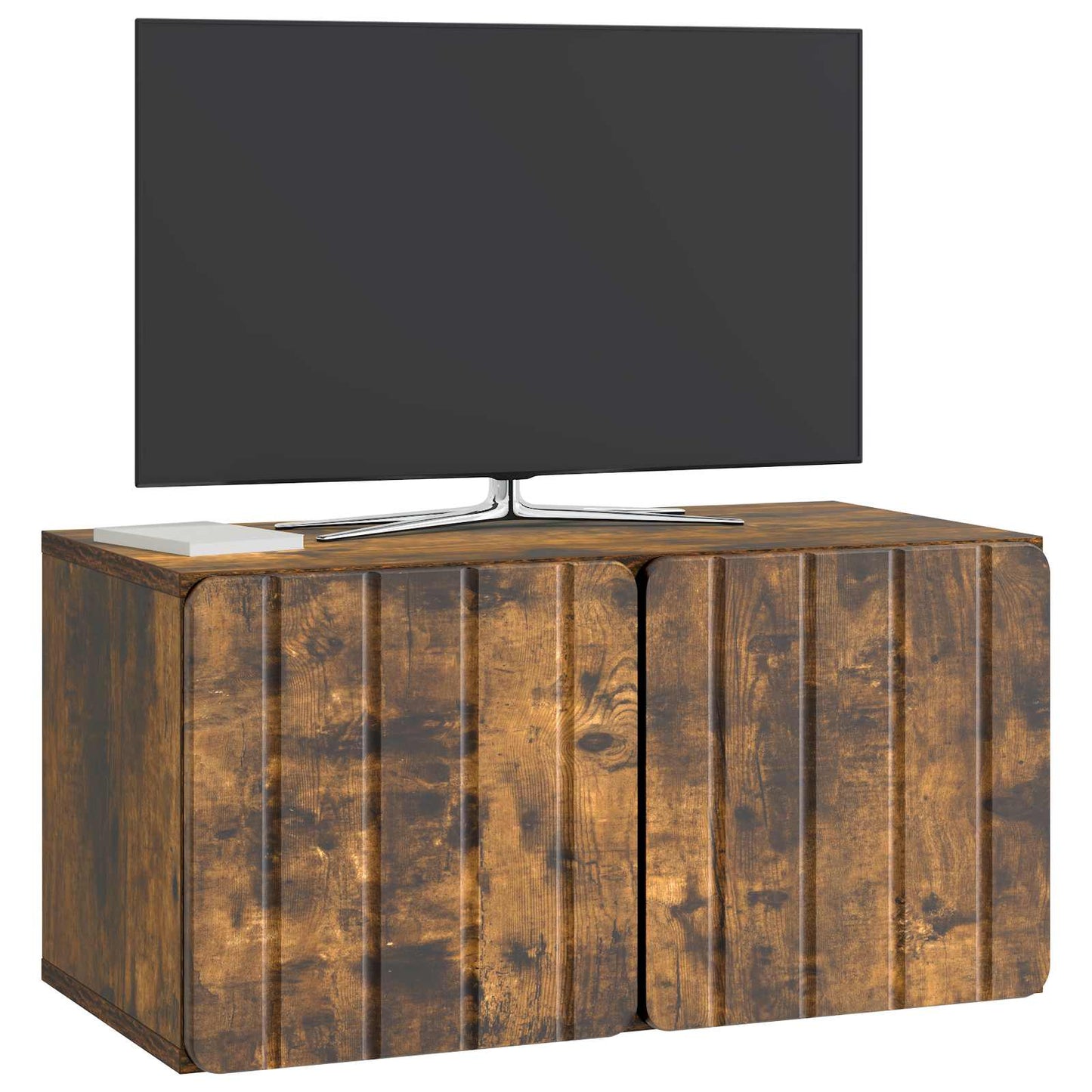 vidaXL Wall-Mounted TV Cabinet 59.5 x 31 x 30 cm Smoked Oak