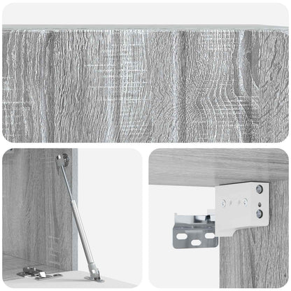 vidaXL Wall-Mounted TV Cabinet 59.5 x 31 x 30 cm Grey Sonoma