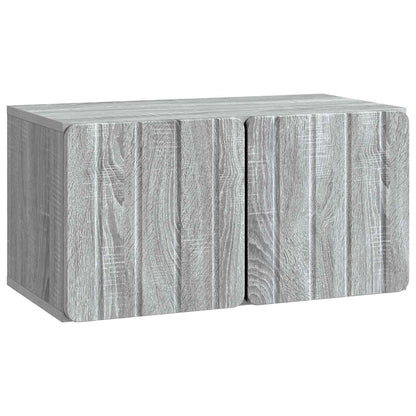 vidaXL Wall-Mounted TV Cabinet 59.5 x 31 x 30 cm Grey Sonoma