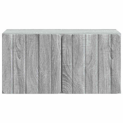 vidaXL Wall-Mounted TV Cabinet 59.5 x 31 x 30 cm Grey Sonoma