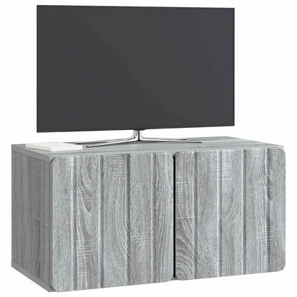 vidaXL Wall-Mounted TV Cabinet 59.5 x 31 x 30 cm Grey Sonoma
