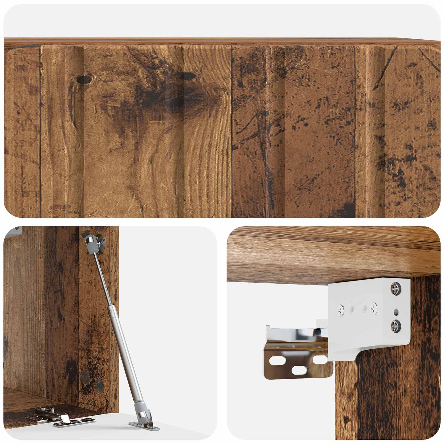 vidaXL Wall-Mounted TV Cabinet 59.5 x 31 x 30 cm Old Wood