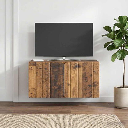 vidaXL Wall-Mounted TV Cabinet 59.5 x 31 x 30 cm Old Wood