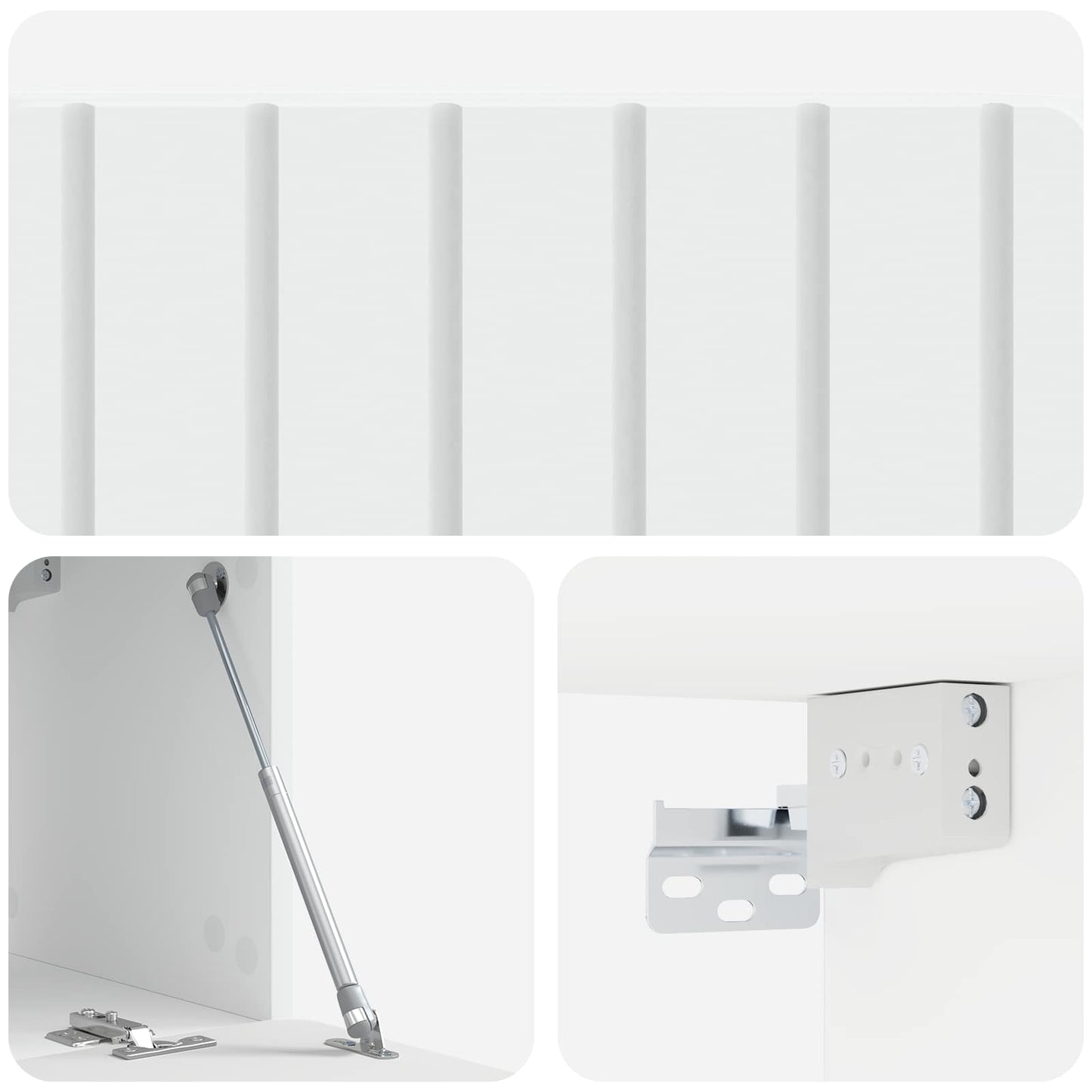 vidaXL Wall-Mounted TV Cabinet 78.5 x 31 x 30 cm White Engineered Wood