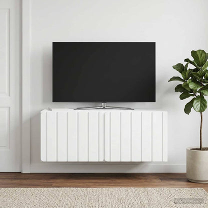 vidaXL Wall-Mounted TV Cabinet 78.5 x 31 x 30 cm White Engineered Wood