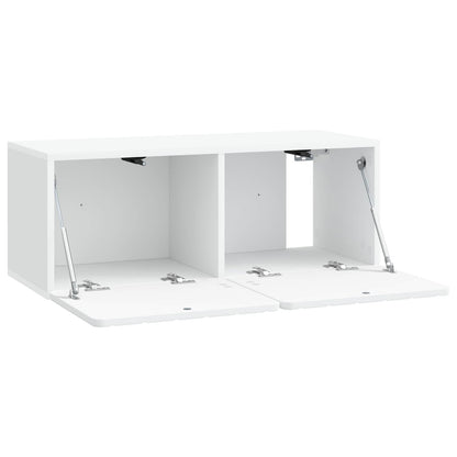 vidaXL Wall-Mounted TV Cabinet 78.5 x 31 x 30 cm White Engineered Wood