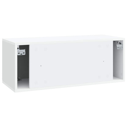 vidaXL Wall-Mounted TV Cabinet 78.5 x 31 x 30 cm White Engineered Wood