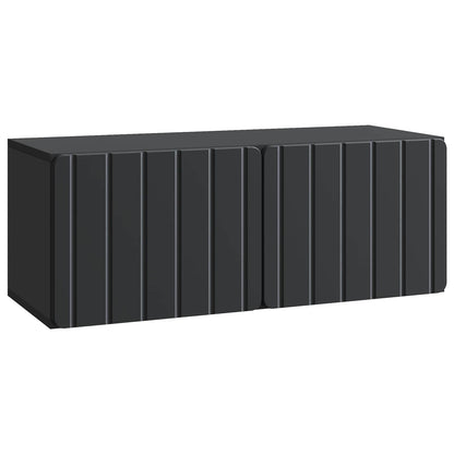 vidaXL Wall-Mounted TV Cabinet 78.5 x 31 x 30 cm Black Engineered Wood