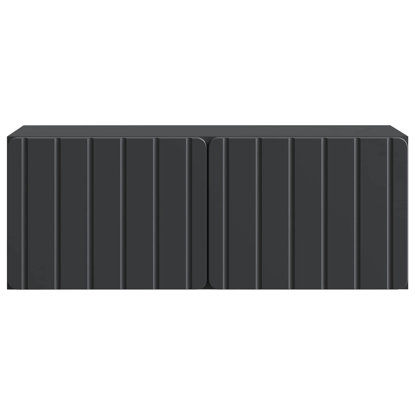 vidaXL Wall-Mounted TV Cabinet 78.5 x 31 x 30 cm Black Engineered Wood