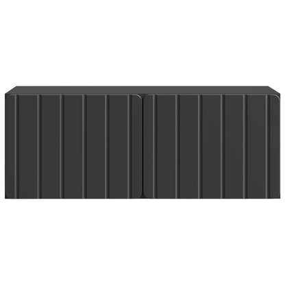 vidaXL Wall-Mounted TV Cabinet 78.5 x 31 x 30 cm Black Engineered Wood