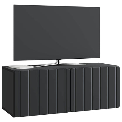 vidaXL Wall-Mounted TV Cabinet 78.5 x 31 x 30 cm Black Engineered Wood