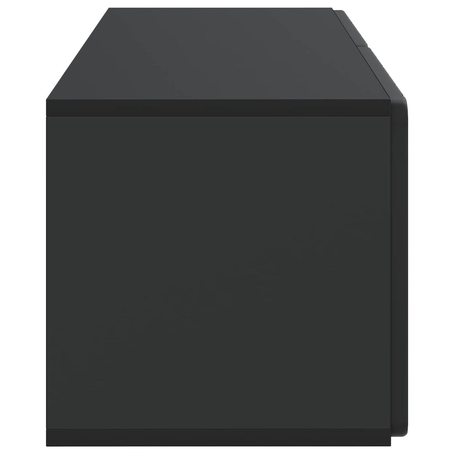 vidaXL Wall-Mounted TV Cabinet 78.5 x 31 x 30 cm Black Engineered Wood