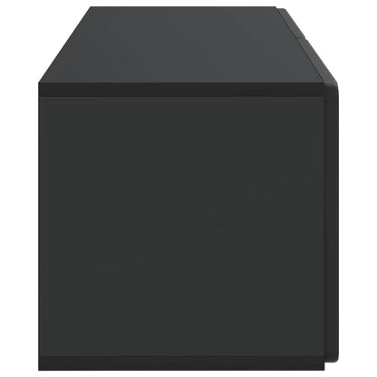 vidaXL Wall-Mounted TV Cabinet 78.5 x 31 x 30 cm Black Engineered Wood