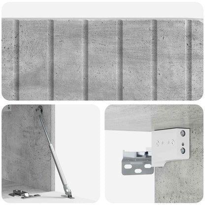 vidaXL Wall-Mounted TV Cabinet 78.5 x 31 x 30 cm Concrete Grey