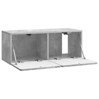 vidaXL Wall-Mounted TV Cabinet 78.5 x 31 x 30 cm Concrete Grey