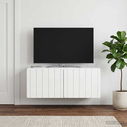 vidaXL Wall-Mounted TV Cabinet 78.5 x 31 x 30 cm High Gloss White