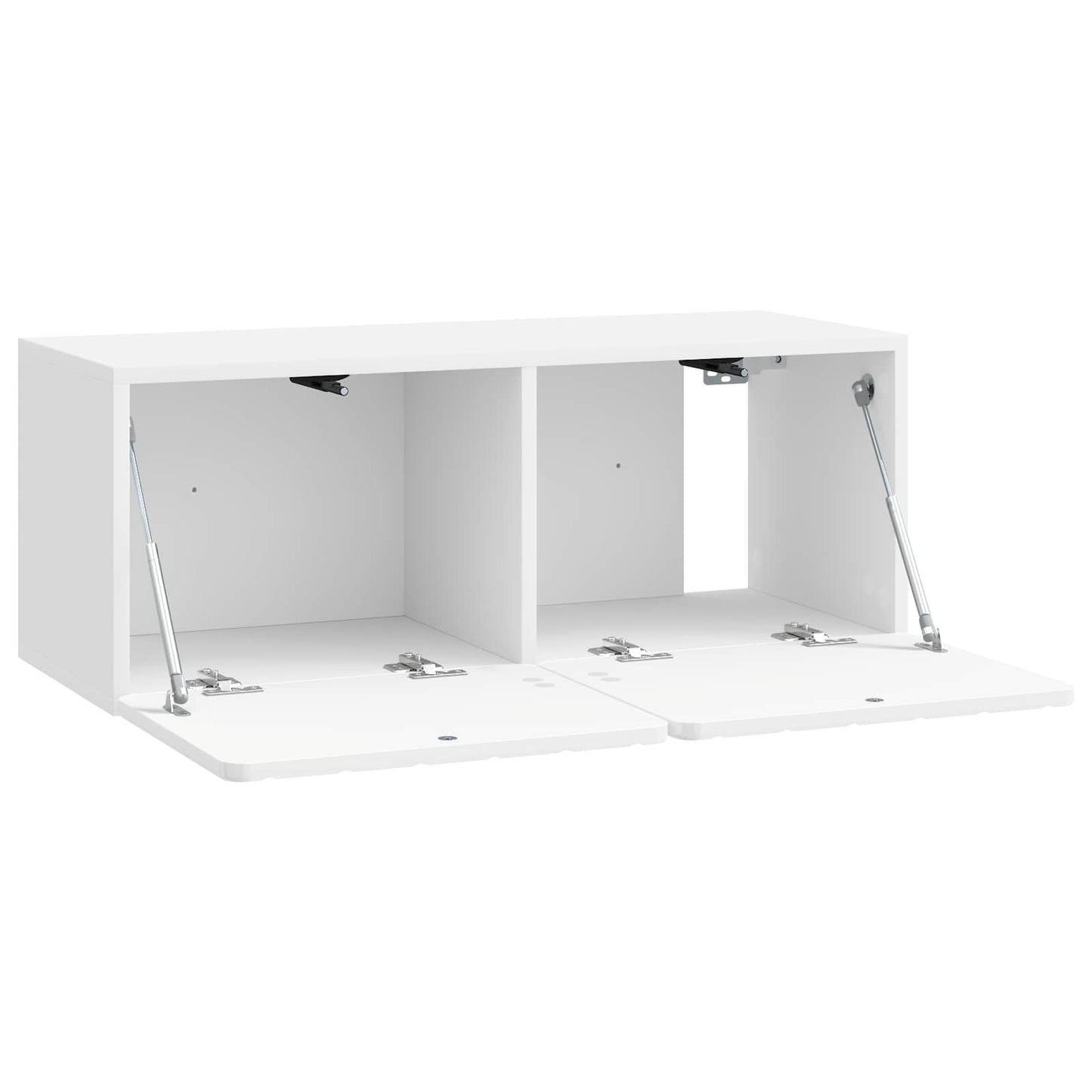 vidaXL Wall-Mounted TV Cabinet 78.5 x 31 x 30 cm High Gloss White