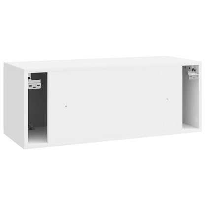 vidaXL Wall-Mounted TV Cabinet 78.5 x 31 x 30 cm High Gloss White