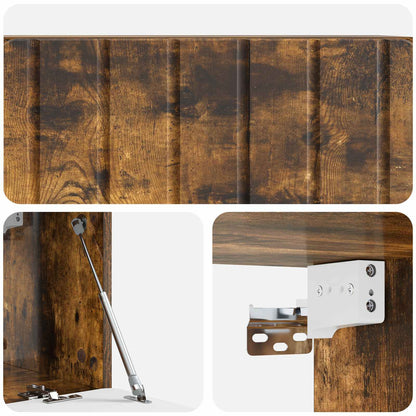 vidaXL Wall-Mounted TV Cabinet 78.5 x 31 x 30 cm Smoked Oak