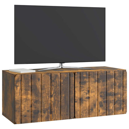 vidaXL Wall-Mounted TV Cabinet 78.5 x 31 x 30 cm Smoked Oak