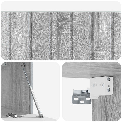 vidaXL Wall-Mounted TV Cabinet 78.5 x 31 x 30 cm Grey Sonoma