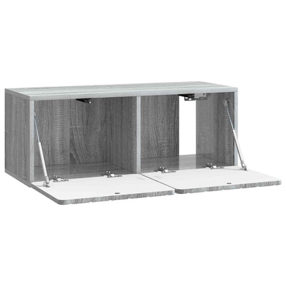 vidaXL Wall-Mounted TV Cabinet 78.5 x 31 x 30 cm Grey Sonoma