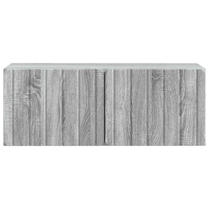 vidaXL Wall-Mounted TV Cabinet 78.5 x 31 x 30 cm Grey Sonoma