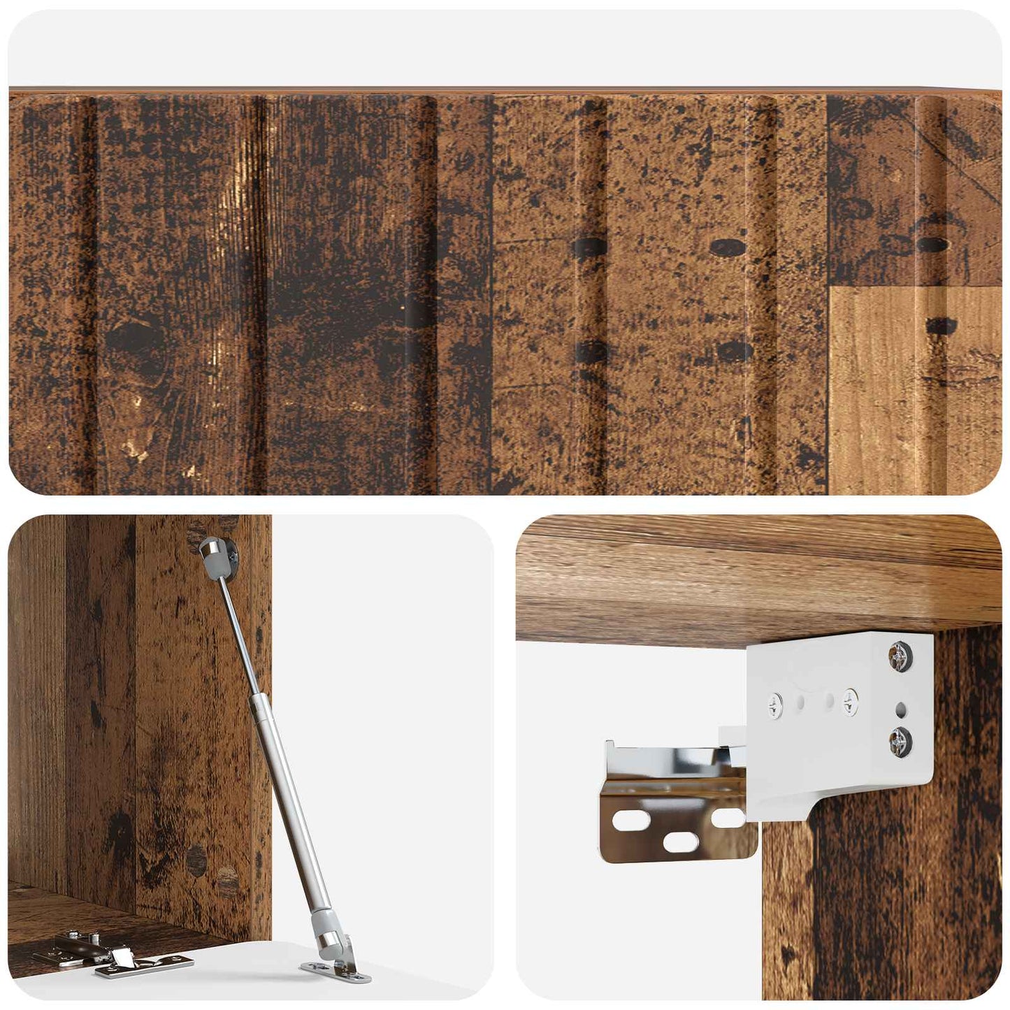vidaXL Wall-Mounted TV Cabinet Wall-mounted Old Wood 78.5 x 31 x 30 cm