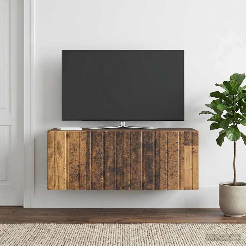 vidaXL Wall-Mounted TV Cabinet 78.5 x 31 x 30 cm Old Wood