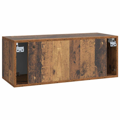 vidaXL Wall-Mounted TV Cabinet Wall-mounted Old Wood 78.5 x 31 x 30 cm