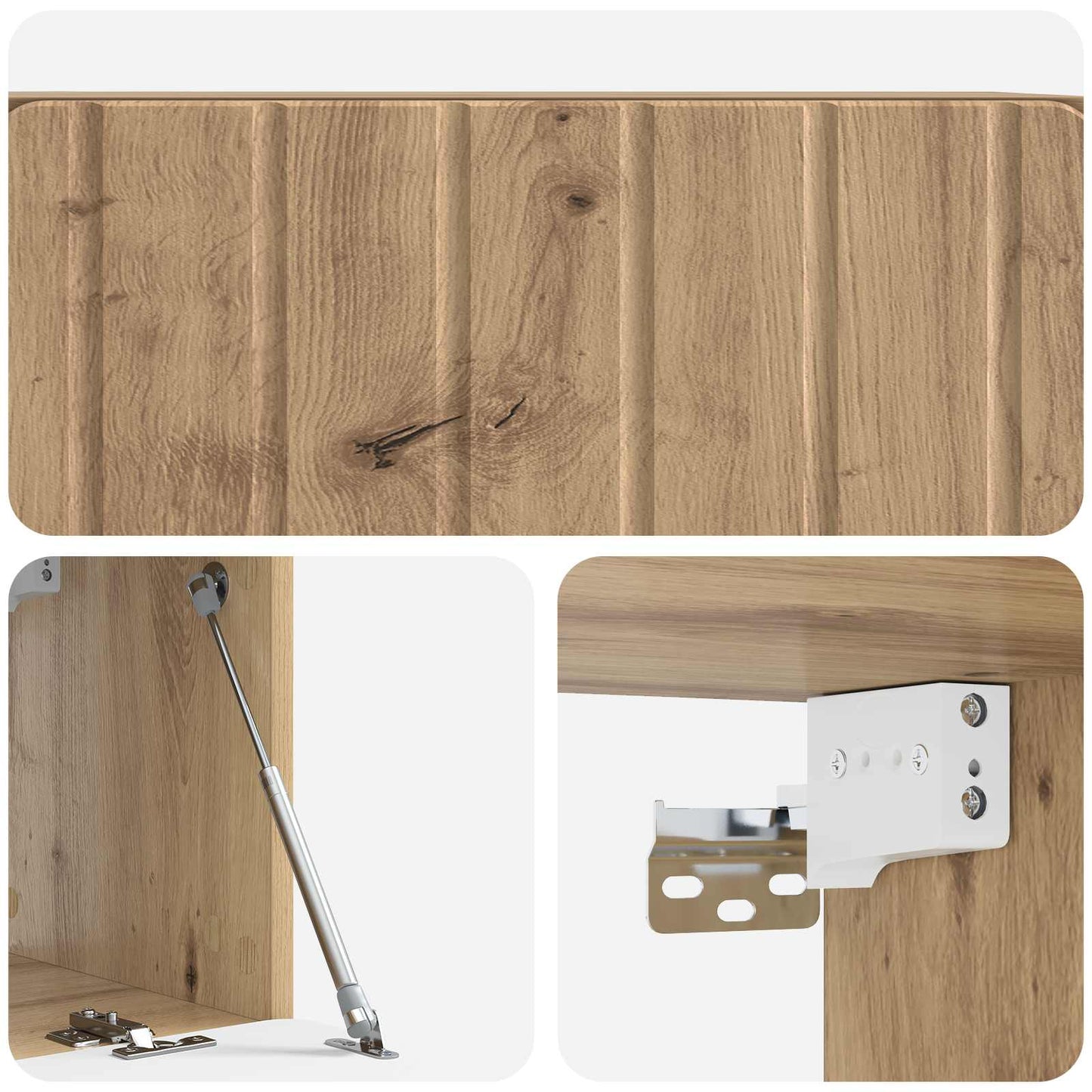 vidaXL Wall-Mounted TV Cabinet 78.5 x 31 x 30 cm Artisan Oak