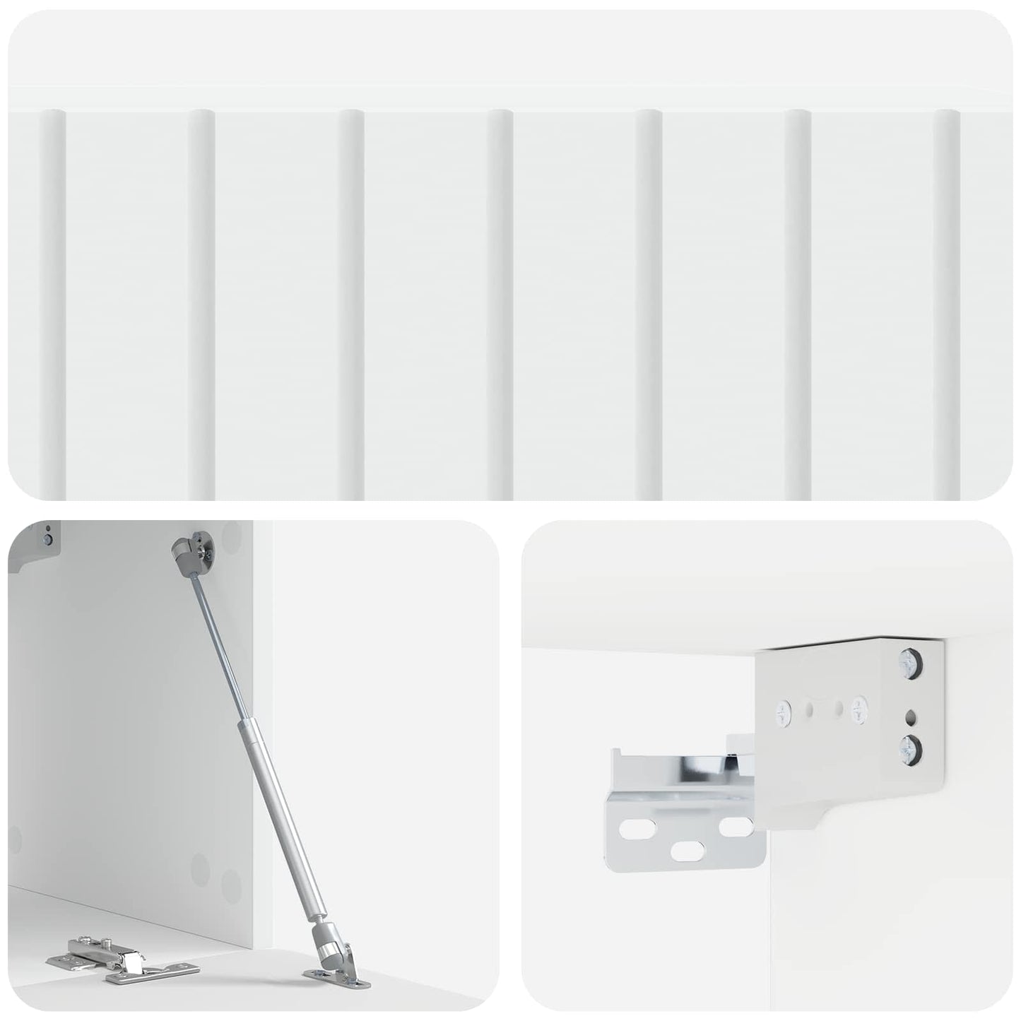 vidaXL Wall-Mounted TV Cabinet White 98 x 31 x 30 cm Engineered Wood