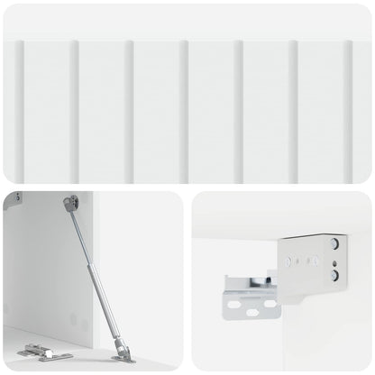 vidaXL Wall-Mounted TV Cabinet White 98 x 31 x 30 cm Engineered Wood