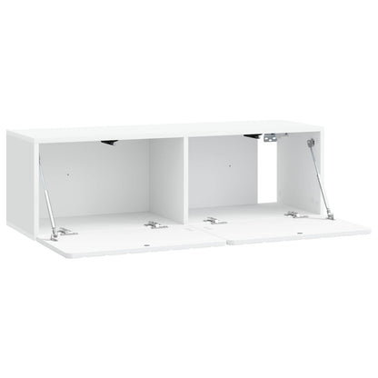 vidaXL Wall-Mounted TV Cabinet White 98 x 31 x 30 cm Engineered Wood