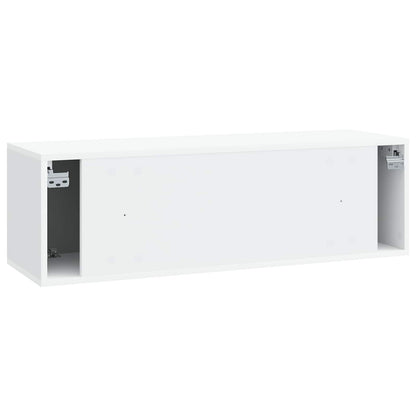 vidaXL Wall-Mounted TV Cabinet White 98 x 31 x 30 cm Engineered Wood
