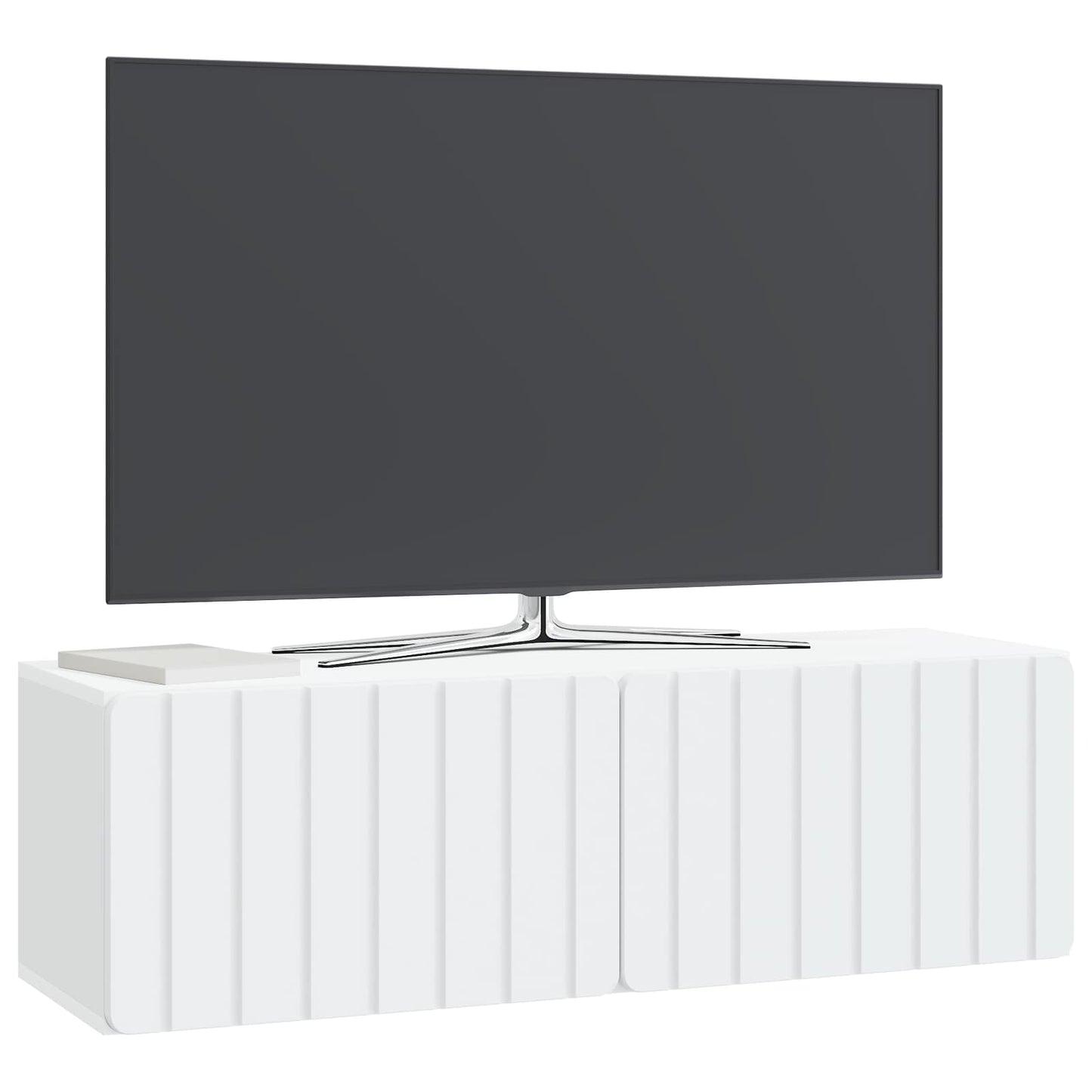 vidaXL Wall-Mounted TV Cabinet White 98 x 31 x 30 cm Engineered Wood