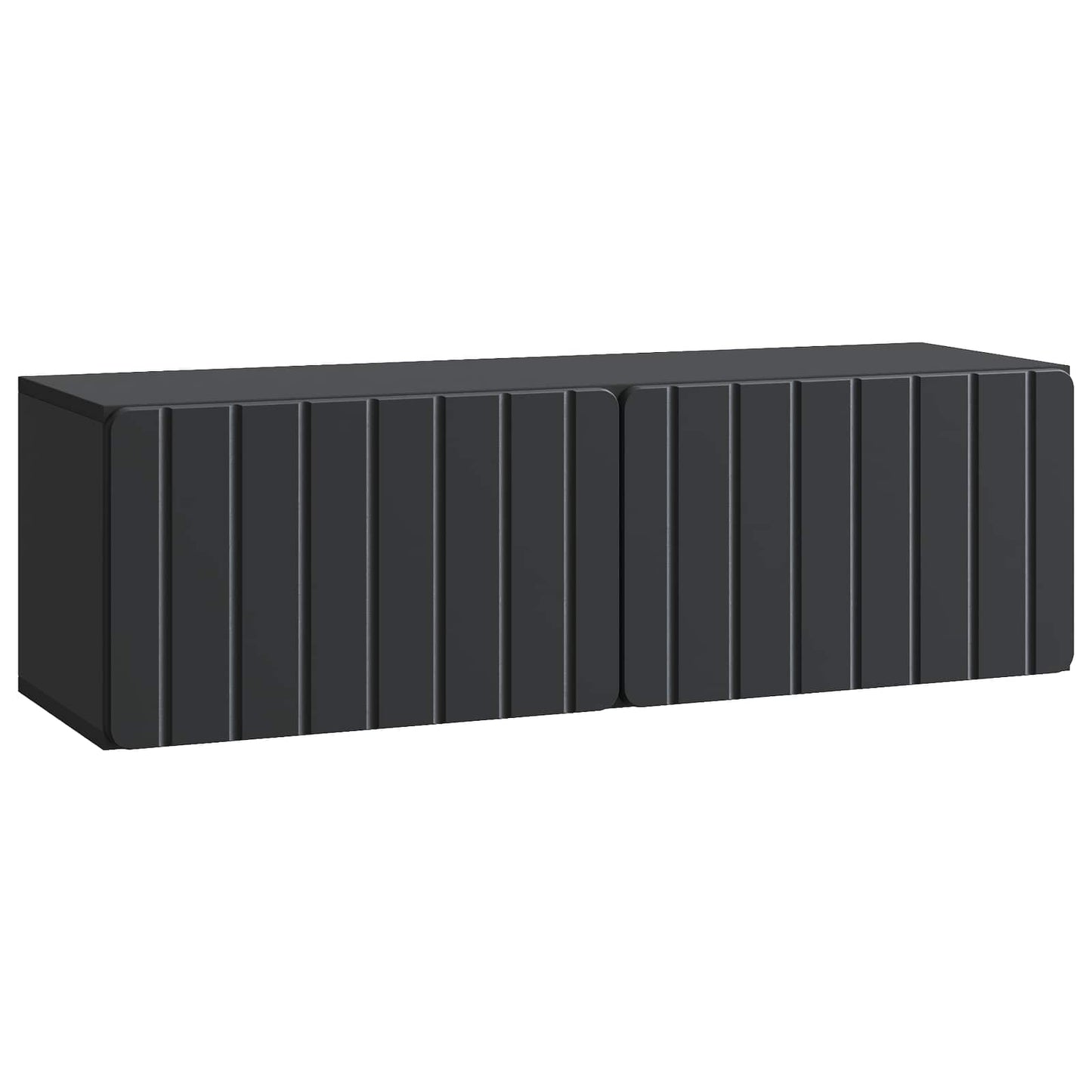 vidaXL Wall-Mounted TV Cabinet 98 x 31 x 30 cm Black Engineered Wood