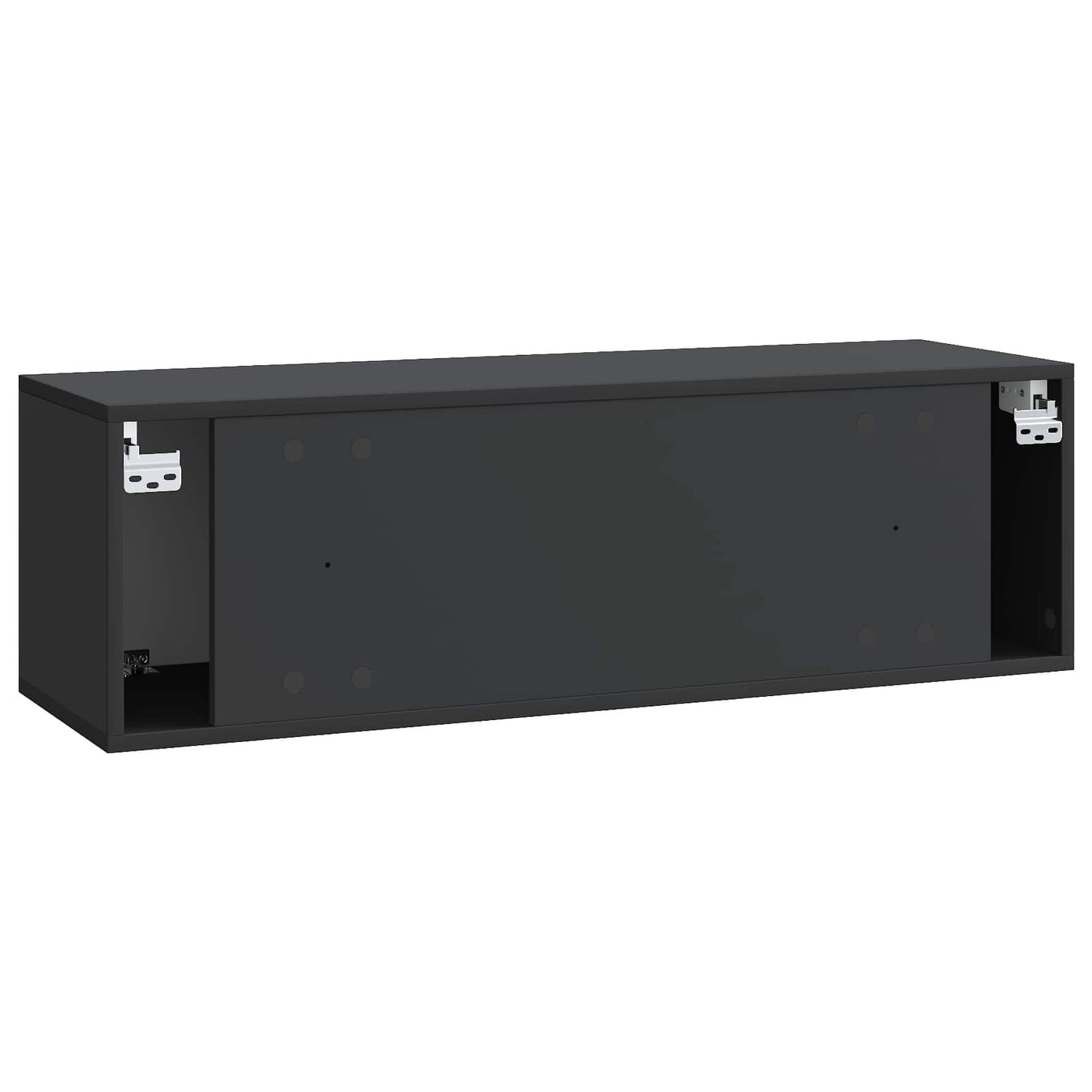 vidaXL Wall-Mounted TV Cabinet 98 x 31 x 30 cm Black Engineered Wood