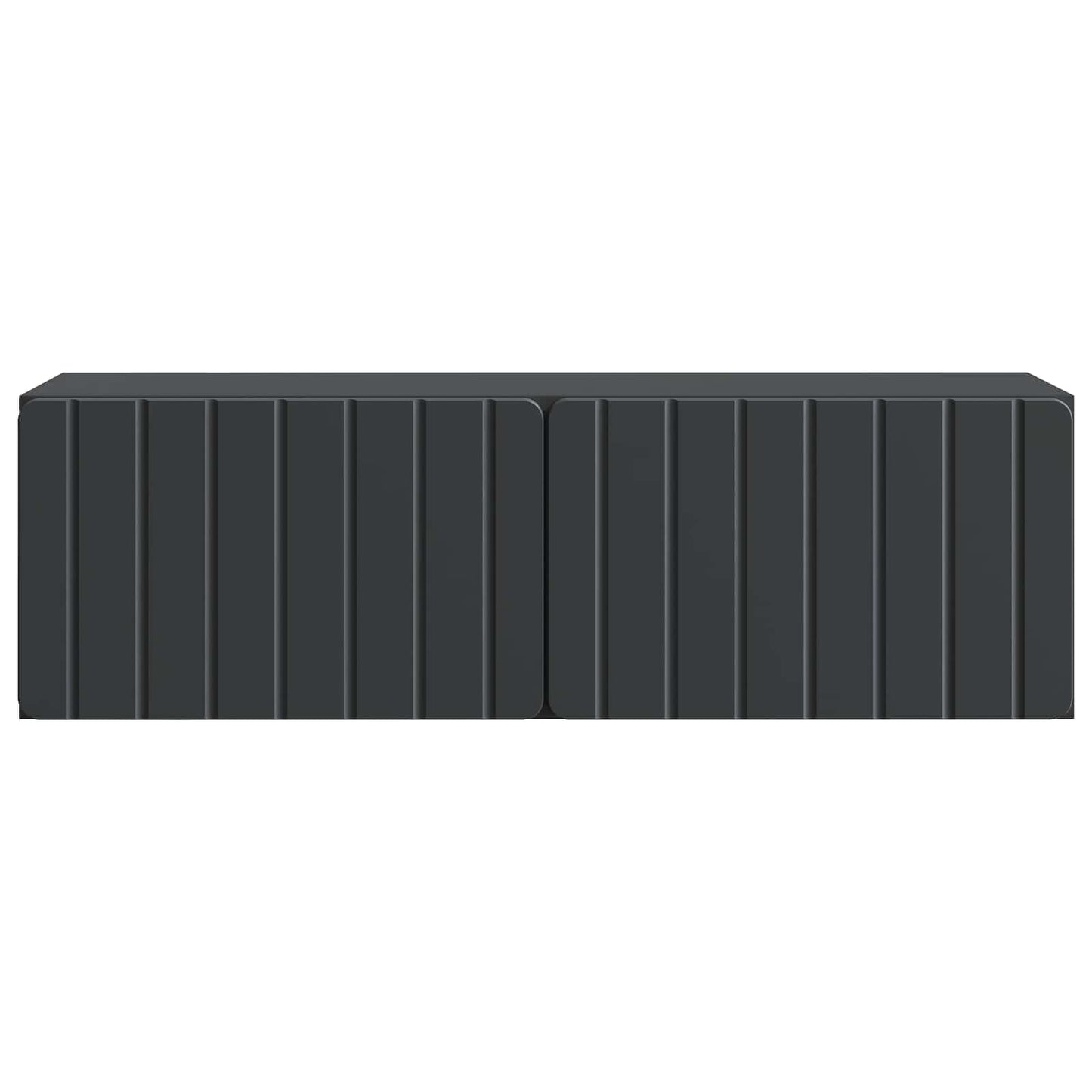 vidaXL Wall-Mounted TV Cabinet 98 x 31 x 30 cm Black Engineered Wood