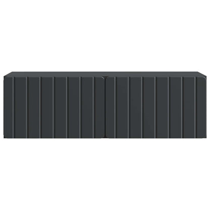 vidaXL Wall-Mounted TV Cabinet 98 x 31 x 30 cm Black Engineered Wood