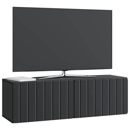 vidaXL Wall-Mounted TV Cabinet 98 x 31 x 30 cm Black Engineered Wood
